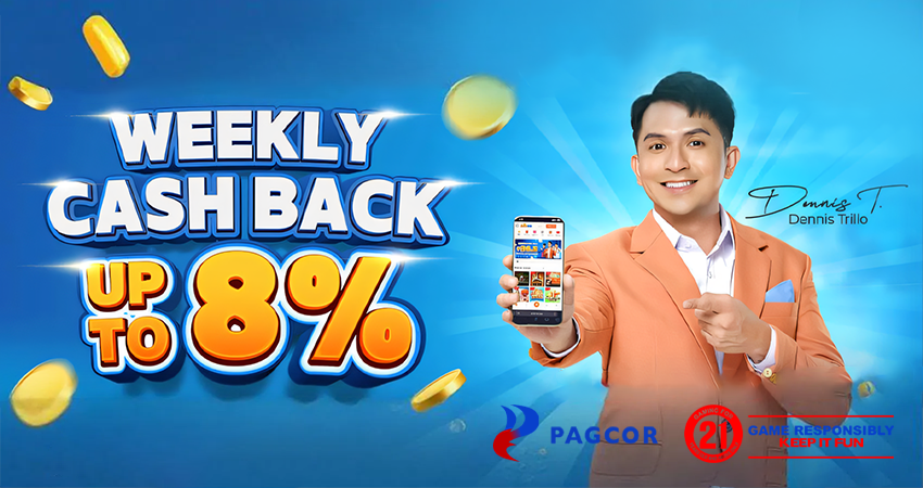 Weekly Cashback Up To 8%